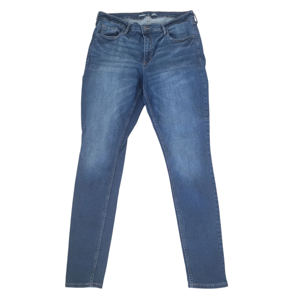 Old Navy Women's Skinny Jeans in Dark Blue 16 Tall